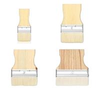 Ujjdwiurgh Lot de 4 pinceaux plats à palette large pour peinture à l'huile et acrylique 6,1 cm