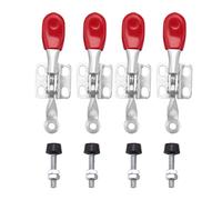 Ujjdwiurgh Lot de 4 pinces à bascule horizontales 27,2 kg avec revêtement antidérapant 201A