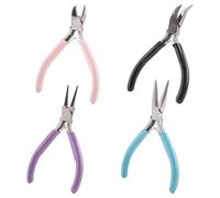 Ujjdwiurgh Lot de 4 Pinces à Pinces à Fabriquer des Kit D'Outils pour Emballage de Boucle D'Oreille Artisanat Faisant des Fournitures