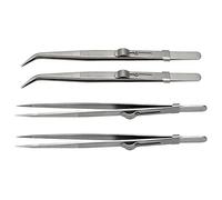 Ujjdwiurgh Lot de 4 pinces à souder ESD antistatiques industrielles pour la fabrication de bijoux