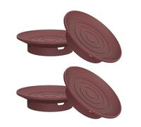 Ujjdwiurgh Lot de 4 plateaux en silicone pour verres à vin, charcuterie, restaurants, bars, rassemblements, couvercle de verre à vin