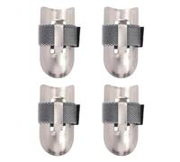 Ujjdwiurgh Lot de 4 protège-doigts en acier inoxydable pour couper les aliments