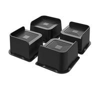 Ujjdwiurgh Lot de 4 rehausseurs de lit robustes de 7,6 cm - Ouverture large - En ABS - Pour canapé, cadre de lit, tables