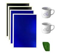 Ujjdwiurgh Lot de 4 rouleaux de papier de marquage de couleur pour marquage des fibres et gravures en céramique et verre