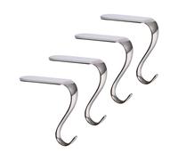 Ujjdwiurgh Lot de 4 supports de chaussettes de Noël pour cheminée de Noël, crochets en métal, faciles à installer
