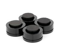 Ujjdwiurgh Lot de 4 supports de haut-parleur Hi-Fi pour lecteur CD, trépied absorbant les chocs, coussinets en acier