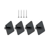 Ujjdwiurgh Lot de 4 supports de rangement pour mixeur avec vis et adhésif pour crochets à pâte, batteur plat