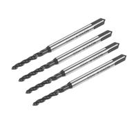 Ujjdwiurgh Lot de 4 tarauds filetés en spirale M2 x 0,4 avec revêtement en nitrure de nitrure - Outil de taraudage en acier rapide