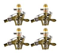 Ujjdwiurgh Lot de 4 têtes d'arroseur robustes de 1,27 cm, parfaites pour arroser les grands jardins