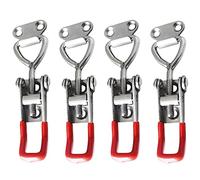 Ujjdwiurgh Lot de 4 verrous de porte en acier inoxydable avec boucles réglables