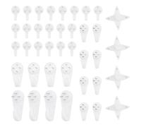 Ujjdwiurgh Lot de 40 crochets muraux sans traces avec vis à clous, crochets multi-fonctions pour cadre de peinture