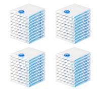 Ujjdwiurgh Lot de 40 sacs sous vide pour vêtements - 40 x 30 cm - Réutilisables - Avec joint d'étanchéité et sacs de voyage peu encombrants