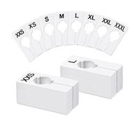 Ujjdwiurgh Lot de 40 séparateurs de placard, inscriptibles et réutilisables, pré-imprimés en 8 tailles, blanc