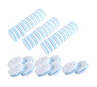 Ujjdwiurgh Lot de 40 têtes de brosse de toilette jetables, faciles à installer, faciles à utiliser