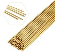 Ujjdwiurgh Lot de 40 tiges en laiton de 1,5 mm pour loisirs créatifs, poinçons, poignées, tour en alliage de cuivre, soudure solide