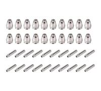 Ujjdwiurgh Lot de 40 torches de coupe plasma AG60 consommables SG55 Kit de découpe plasma 60 A -60 buse d'électrode