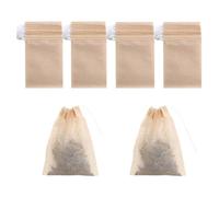Ujjdwiurgh Lot de 400 Sachets-Filtres à Thé Jetables avec Cordon de Serrage, en Papier Non Blanchi, pour Infusion de Thé en Vrac.