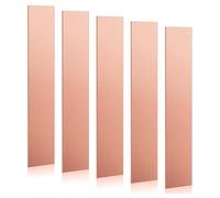 Ujjdwiurgh Lot de 5 bandes d'électrode en cuivre pur (99,995 %) pour placage et galvanoplastie, 0,1 x 2,5 x 15,2 cm