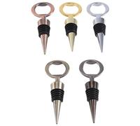 Ujjdwiurgh Lot de 5 bouchons réutilisables pour bouteille de vin