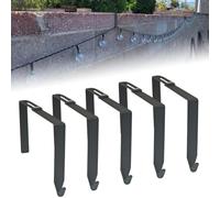 Ujjdwiurgh Lot de 5 cintres pour guirlandes lumineuses en béton de 8,1 à 15,2 cm pour mur et clôtures - Crochets d'extérieur à suspendre pour corde lumineuse