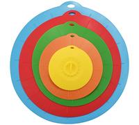 Ujjdwiurgh Lot de 5 couvercles en silicone pour bol de micro-ondes - Couvercles de casserole de cuisson en silicone - Ustensiles de cuisine