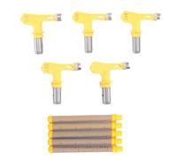 Ujjdwiurgh Lot de 5 embouts réversibles pour pulvérisateur de peinture sans air et 5 filtres sans air de rechange (213, 315, 417, 517, 523)