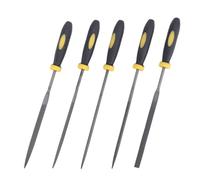 Ujjdwiurgh Lot de 5 limes techniques professionnelles 3 x 140 mm Aiguille de radeau Outil de coupe en métal Verre Métal Pierre Sculpture