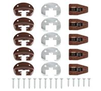 Ujjdwiurgh Lot de 5 pièces de rechange pour tiroir, guides de tiroir, pièces de meubles pour commodes, clapiers et tiroirs de table de chevet