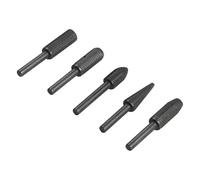 Ujjdwiurgh Lot de 5 Rotatives en Acier pour Râpe, Fraise à Meuler, Tige de 6 mm, pour Meuleuse, Perceuse, Travail Du Bois, Sculpture