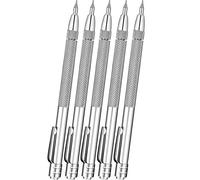 Ujjdwiurgh Lot de 5 stylos à tracer universels en aluminium avec aimant, pour verre/céramique/feuille de métal