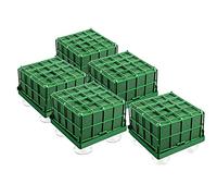 Ujjdwiurgh Lot de 5 supports de fleurs en mousse florale avec mousse florale et ventouse pour centre de table de mariage, arrangement floral