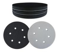 Ujjdwiurgh Lot de 5 tampons d'interface de ponçage auto-agrippants de 15,2 cm d'épaisseur douce avec dos en mousse EVA