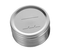 Ujjdwiurgh Lot de 50 couvercles de bocaux réutilisables en métal anti-fuite de type fendu 70 mm