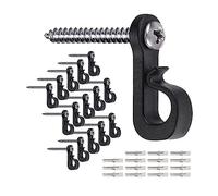 Ujjdwiurgh Lot de 50 crochets de suspension pour lumières de Noël + vis pour garage, fête du Nouvel An, extérieur