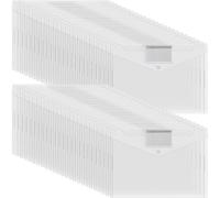 Ujjdwiurgh Lot de 50 enveloppes en plastique avec fermeture à bouton-pression pour lettres A4 - Organiseur de documents à domicile ou au bureau