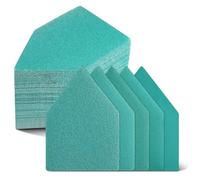Ujjdwiurgh Lot de 50 feuilles de papier abrasif pour ponceuse de détail compatibles avec les feuilles abrasives triangulaires grain 80, 120, 150, 180, 240 (10 de chaque)