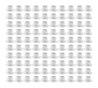 Ujjdwiurgh Lot de 50 joints d'étanchéité étanches en silicone pour bouchon de plomberie Blanc transparent