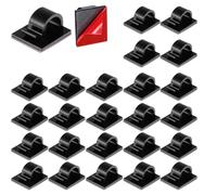 Ujjdwiurgh Lot de 50 mini clips de câble auto-adhésifs pour guirlande lumineuse de Noël
