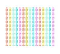 Ujjdwiurgh Lot de 50 spirales de reliure en plastique, 1,27 cm de diamètre, 30 anneaux, cadeaux de Noël pour étudiants et collègues de travail, faciles à installer