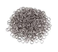 Ujjdwiurgh Lot de 500 anneaux ouverts en acier inoxydable Diamètre 7 mm