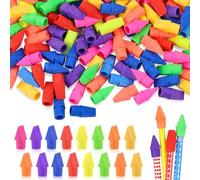 Ujjdwiurgh Lot de 500 gommes à crayons en forme de biseau sans latex