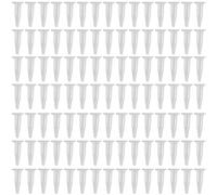 Ujjdwiurgh Lot de 500 tubes de centrifugeuse en plastique transparent avec marque blanche 1,5 ml