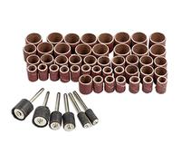 Ujjdwiurgh Lot de 51 rouleaux de papier abrasif rond en métal pour meulage