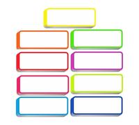 Ujjdwiurgh Lot de 54 étiquettes magnétiques effaçables à sec - 8,1 x 3 cm - Étiquettes magnétiques pour casiers de classe, bus scolaires, aimants de salle de classe