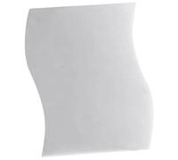 Ujjdwiurgh Lot de 6 autocollants 3D en forme de vague - Argenté - Autocollants muraux en acrylique - Autocollants réfléchissants amovibles pour décoration d'intérieur