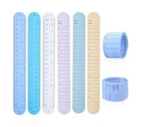 Ujjdwiurgh Lot de 6 bracelets Slap en silicone réutilisables et effaçables pour planification quotidienne, étude, tâches