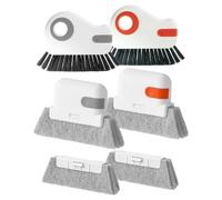 Ujjdwiurgh Lot de 6 brosses de nettoyage de rainures de fenêtre pour fenêtre, porte coulissante, seuil, petits espaces