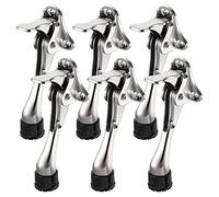 Ujjdwiurgh Lot de 6 butées de porte robustes pour bas avec embouts en caoutchouc réglables 10,2 cm