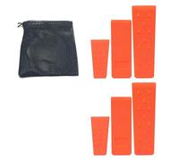 Ujjdwiurgh Lot de 6 cales d'abattage d'arbre avec pointes pour une coupe sûre des arbres - 2 cales de 25,4 cm, 20,3 cm et 15,2 cm avec sac de rangement