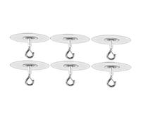Ujjdwiurgh Lot de 6 crochets de plafond adhésifs sans perçage pour plafond texturé en béton soufflé